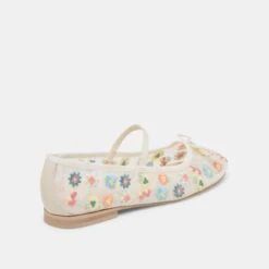 CADEL FLORAL BALLET FLATS IVORY FLORAL MESH(Cadel Floral Ballet Flats Ivory Floral Mesh) 15 CADEL FLORAL BALLET FLATS IVORY FLORAL MESH(Cadel Floral Ballet Flats Ivory Floral Mesh) -Dolce Vita DOLCEVITA FLATS CADELFLORAL IVORYFLORALMESH 03