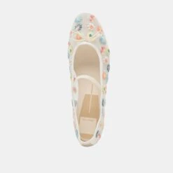 CADEL FLORAL BALLET FLATS IVORY FLORAL MESH(Cadel Floral Ballet Flats Ivory Floral Mesh) 20 CADEL FLORAL BALLET FLATS IVORY FLORAL MESH(Cadel Floral Ballet Flats Ivory Floral Mesh) -Dolce Vita DOLCEVITA FLATS CADELFLORAL IVORYFLORALMESH 06