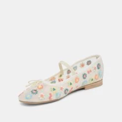 CADEL FLORAL BALLET FLATS IVORY FLORAL MESH(Cadel Floral Ballet Flats Ivory Floral Mesh) 16 CADEL FLORAL BALLET FLATS IVORY FLORAL MESH(Cadel Floral Ballet Flats Ivory Floral Mesh) -Dolce Vita DOLCEVITA FLATS CADELFLORAL IVORYFLORALMESH 08