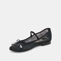 CADEL BALLET FLATS BLACK PEARLS(Cadel Ballet Flats Black Pearls) -Dolce Vita DOLCEVITA FLATS CADEL BLACKPEARL 09