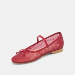 CADEL BALLET FLATS CRIMSON MESH(Cadel Ballet Flats Crimson Mesh) -Dolce Vita DOLCEVITA FLATS CADEL CRIMSONMESH 08