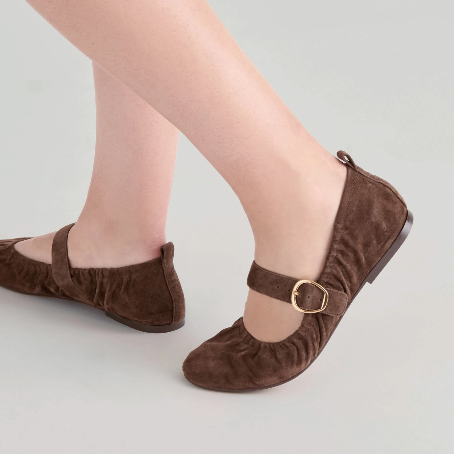 CAELY BALLET FLATS DK BROWN SUEDE(Caely Ballet Flats Dk Brown Suede) 6 CAELY BALLET FLATS DK BROWN SUEDE(Caely Ballet Flats Dk Brown Suede) - Image 6