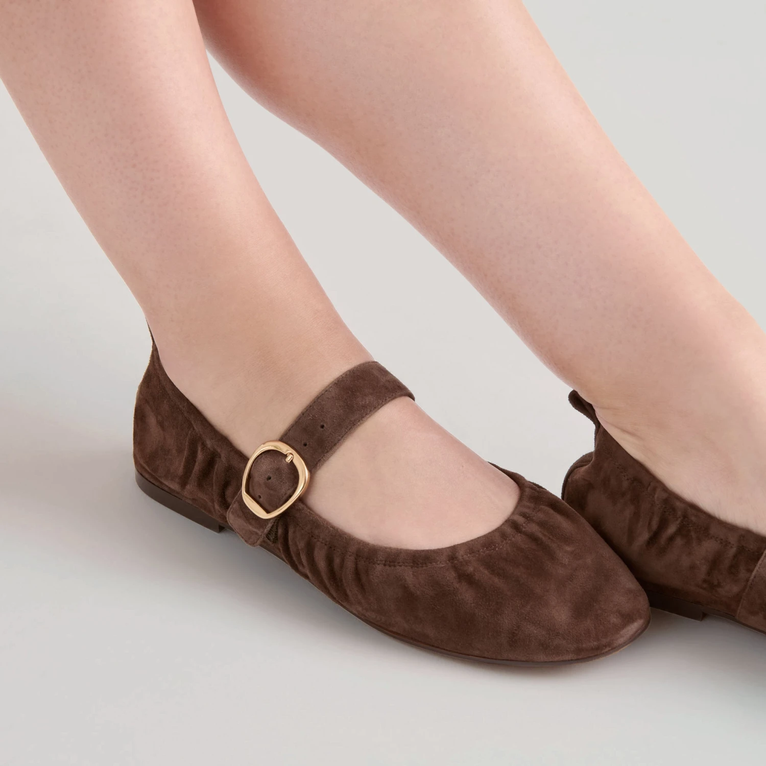 CAELY BALLET FLATS DK BROWN SUEDE(Caely Ballet Flats Dk Brown Suede) 2 CAELY BALLET FLATS DK BROWN SUEDE(Caely Ballet Flats Dk Brown Suede) - Image 2