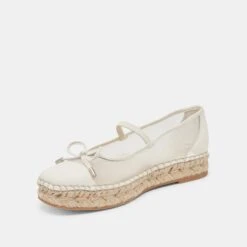 CAMBRE BALLET FLATS WHITE MESH(Cambre Ballet Flats White Mesh) -Dolce Vita DOLCEVITA FLATS CAMBRE WHITEMESH 08
