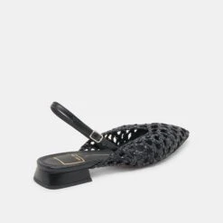 CYNDI FLATS BLACK WOVEN(Cyndi Flats Black Woven) -Dolce Vita DOLCEVITA FLATS CYNDI BLACKWOVEN 03