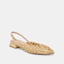CYNDI FLATS GOLD WOVEN(Cyndi Flats Gold Woven) 14 CYNDI FLATS GOLD WOVEN(Cyndi Flats Gold Woven) -Dolce Vita DOLCEVITA FLATS CYNDI GOLDWOVEN 01