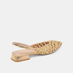 CYNDI FLATS GOLD WOVEN(Cyndi Flats Gold Woven) 16 CYNDI FLATS GOLD WOVEN(Cyndi Flats Gold Woven) -Dolce Vita DOLCEVITA FLATS CYNDI GOLDWOVEN 03