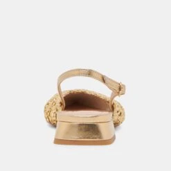 CYNDI FLATS GOLD WOVEN(Cyndi Flats Gold Woven) 21 CYNDI FLATS GOLD WOVEN(Cyndi Flats Gold Woven) -Dolce Vita DOLCEVITA FLATS CYNDI GOLDWOVEN 05