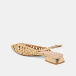 CYNDI FLATS GOLD WOVEN(Cyndi Flats Gold Woven) 19 CYNDI FLATS GOLD WOVEN(Cyndi Flats Gold Woven) -Dolce Vita DOLCEVITA FLATS CYNDI GOLDWOVEN 09