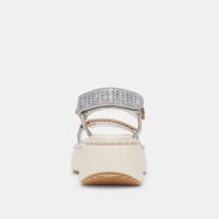 Dolce Vita DEBRA SANDALS SILVER DISTRESSED LEATHER(Debra Sandals Silver Distressed Leather) -Dolce Vita DOLCEVITA FLATS DEBRA SILVERDISTRESSEDLEATHER 05