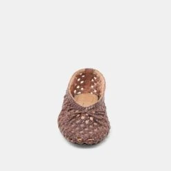 EDDA BALLET FLATS BROWN WOVEN LEATHER(Edda Ballet Flats Brown Woven Leather) -Dolce Vita DOLCEVITA FLATS EDDA BROWNWOVENLEATHER 04