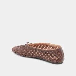 EDDA BALLET FLATS BROWN WOVEN LEATHER(Edda Ballet Flats Brown Woven Leather) -Dolce Vita DOLCEVITA FLATS EDDA BROWNWOVENLEATHER 08