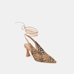 GESICA HEELS BLACK NATURAL WOVEN(Gesica Heels Black Natural Woven) -Dolce Vita DOLCEVITA FLATS GESICA BLACKNATURALWOVEN 01