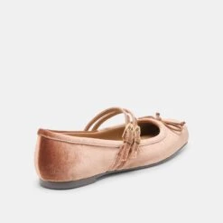 GIBSEN BALLET FLATS DK ROSE VELVET(Gibsen Ballet Flats Dk Rose Velvet) -Dolce Vita DOLCEVITA FLATS GIBSEN DKROSEVELVET 03