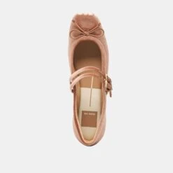 GIBSEN BALLET FLATS DK ROSE VELVET(Gibsen Ballet Flats Dk Rose Velvet) -Dolce Vita DOLCEVITA FLATS GIBSEN DKROSEVELVET 06