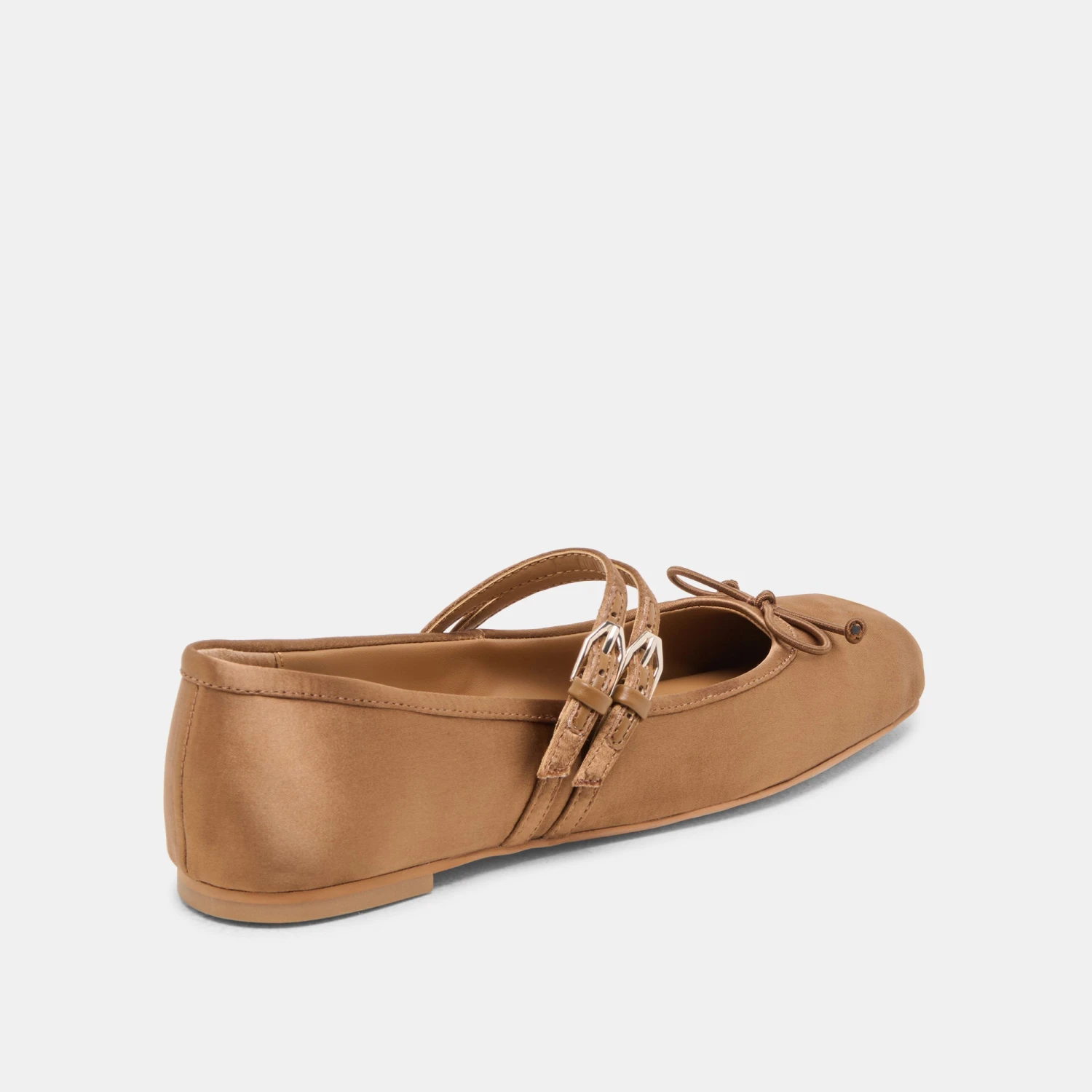GIBSEN BALLET FLATS MID BROWN SATIN(Gibsen Ballet Flats Mid Brown Satin) 5 GIBSEN BALLET FLATS MID BROWN SATIN(Gibsen Ballet Flats Mid Brown Satin) - Image 5