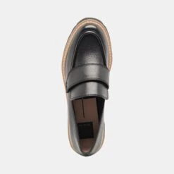 HALONA LOAFERS ONYX LEATHER - Re:vita(Halona Loafers Onyx Leather Resale) -Dolce Vita DOLCEVITA FLATS HALONA ONYXSUEDE 06