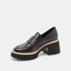 HALONA LOAFERS ONYX LEATHER - Re:vita(Halona Loafers Onyx Leather Resale) -Dolce Vita DOLCEVITA FLATS HALONA ONYXSUEDE 08