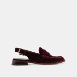 HARDI LOAFERS WINE VELVET - Re:vita(Hardi Loafers Wine Velvet Resale)