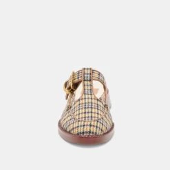 HARLAH FLATS YELLOW PLAID TWEED(Harlah Flats Yellow Plaid Tweed) -Dolce Vita DOLCEVITA FLATS HARLAH YELLOWPLAIDTWEED 04