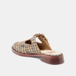 HARLAH FLATS YELLOW PLAID TWEED(Harlah Flats Yellow Plaid Tweed) -Dolce Vita DOLCEVITA FLATS HARLAH YELLOWPLAIDTWEED 08