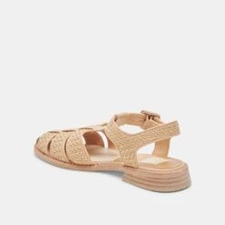 HOLIS SANDALS LT NATURAL RAFFIA(Holis Sandals Lt Natural Raffia) -Dolce Vita DOLCEVITA FLATS HILAH LTNATURALRAFFIA 08