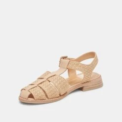 HOLIS SANDALS LT NATURAL RAFFIA(Holis Sandals Lt Natural Raffia) -Dolce Vita DOLCEVITA FLATS HILAH LTNATURALRAFFIA 09