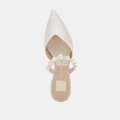 KANIKA PEARL FLATS VANILLA PEARLS(Kanika Pearl Flats Vanilla Pearls) -Dolce Vita DOLCEVITA FLATS KANIKAPEARLLOW VANILLAPEARLS 06