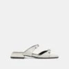 LAVERN SANDALS OFF WHITE CRINKLE PATENT(Lavern Sandals Off White Crinkle Patent)