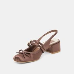 LORIS HEELS MAHOGANY SATIN(Loris Heels Mahogany Satin) -Dolce Vita DOLCEVITA FLATS LORIS MAHOGANYSATIN 09