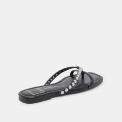 LUCCA PEARL SANDALS BLACK PEARLS(Lucca Pearl Sandals Black Pearls) -Dolce Vita DOLCEVITA FLATS LUCCAPEARL BLACKPEARLS 03