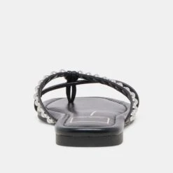 LUCCA PEARL SANDALS BLACK PEARLS(Lucca Pearl Sandals Black Pearls) -Dolce Vita DOLCEVITA FLATS LUCCAPEARL BLACKPEARLS 05