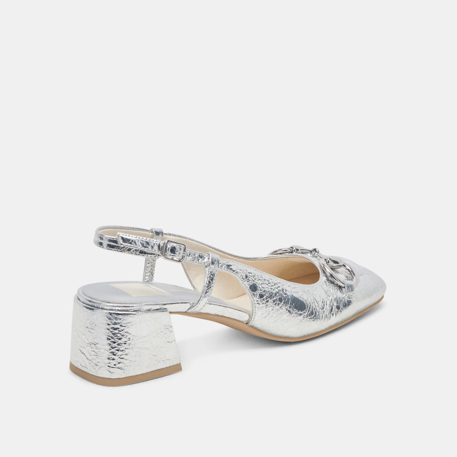 MELLI HEELS SILVER DISTRESSED LEATHER(Melli Heels Silver Distressed Leather) 3 MELLI HEELS SILVER DISTRESSED LEATHER(Melli Heels Silver Distressed Leather) - Image 3