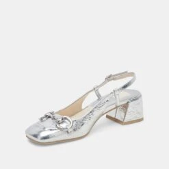 MELLI HEELS SILVER DISTRESSED LEATHER(Melli Heels Silver Distressed Leather) 12 MELLI HEELS SILVER DISTRESSED LEATHER(Melli Heels Silver Distressed Leather) -Dolce Vita DOLCEVITA FLATS MELLI SILVERDISTRESSEDLEATHER 09