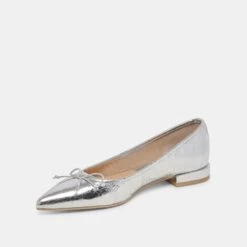 PALANI BALLET FLATS SILVER DISTRESSED LEATHER - Re:vita(Palani Ballet Flats Silver Distressed Leather Resale) -Dolce Vita DOLCEVITA FLATS PALANI SILVERDISTRESSEDLEATHER 08 e745111e 1e1f 4a79 8291 3401ed40458d