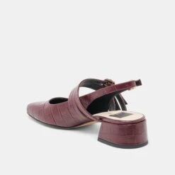 PATZY HEELS OXBLOOD EMBOSSED LEATHER(Patzy Heels Oxblood Embossed Leather) 13 PATZY HEELS OXBLOOD EMBOSSED LEATHER(Patzy Heels Oxblood Embossed Leather) -Dolce Vita DOLCEVITA FLATS PATZY CRANBERRYEMBOSSEDLEATHER 08