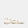 PAYGE FLATS OFF WHITE CRINKLE PATENT(Payge Flats Off White Crinkle Patent)
