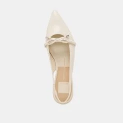 PAYGE FLATS OFF WHITE CRINKLE PATENT(Payge Flats Off White Crinkle Patent) -Dolce Vita DOLCEVITA FLATS PAYGE OFFWHITECRINKLEPATENT 06
