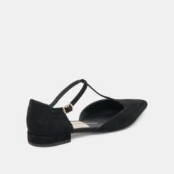 PEATY FLATS ONYX SUEDE(Peaty Flats Onyx Suede) -Dolce Vita DOLCEVITA FLATS PEATY ONYXSUEDE 03