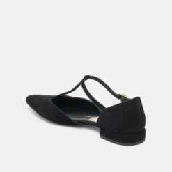 PEATY FLATS ONYX SUEDE(Peaty Flats Onyx Suede) -Dolce Vita DOLCEVITA FLATS PEATY ONYXSUEDE 09