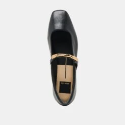 RADYA BALLET FLATS BLACK LEATHER(Radya Ballet Flats Black Leather) -Dolce Vita DOLCEVITA FLATS RADYA BLACKLEATHER 06