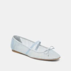 RAEVEN BALLET FLATS LIGHT BLUE TULLE(Raeven Ballet Flats Light Blue Tulle) -Dolce Vita DOLCEVITA FLATS RAEVEN LIGHTBLUETULLE 01