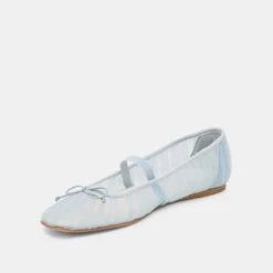 RAEVEN BALLET FLATS LIGHT BLUE TULLE(Raeven Ballet Flats Light Blue Tulle) -Dolce Vita DOLCEVITA FLATS RAEVEN LIGHTBLUETULLE 08