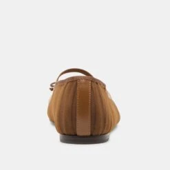 RAEVEN BALLET FLATS MID BROWN TULLE(Raeven Ballet Flats Mid Brown Tulle) -Dolce Vita DOLCEVITA FLATS RAEVEN MIDBROWNTULLE 05