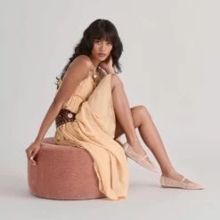 RAEVEN BALLET FLATS PRALINE TULLE(Raeven Ballet Flats Praline Tulle) 20 RAEVEN BALLET FLATS PRALINE TULLE(Raeven Ballet Flats Praline Tulle) -Dolce Vita DOLCEVITA FLATS RAEVEN PRALINETULLE ONFOOT 02