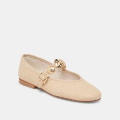 RELAN BALLET FLATS LT NATURAL RAFFIA(Relan Ballet Flats Lt Natural Raffia) 13 RELAN BALLET FLATS LT NATURAL RAFFIA(Relan Ballet Flats Lt Natural Raffia) -Dolce Vita DOLCEVITA FLATS RELAN LTNATURALRAFFIA 01