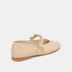 RELAN BALLET FLATS LT NATURAL RAFFIA(Relan Ballet Flats Lt Natural Raffia) 15 RELAN BALLET FLATS LT NATURAL RAFFIA(Relan Ballet Flats Lt Natural Raffia) -Dolce Vita DOLCEVITA FLATS RELAN LTNATURALRAFFIA 03