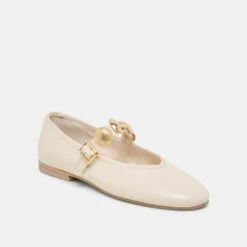 RELAN BALLET FLATS OFF WHITE LEATHER(Relan Ballet Flats Off White Leather) 13 RELAN BALLET FLATS OFF WHITE LEATHER(Relan Ballet Flats Off White Leather) -Dolce Vita DOLCEVITA FLATS RELAN OFFWHITELEATHER 01