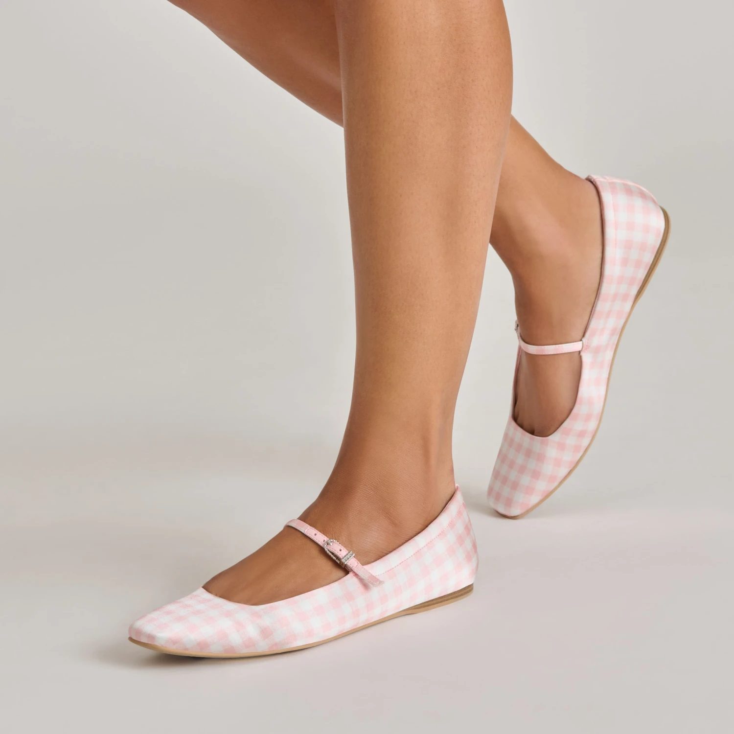 REYES X BYRDIE GOLF BALLET FLATS PINK PLAID GINGHAM(Reyes X Byrdie Golf Ballet Flats Pink Plaid Gingham) 9 REYES X BYRDIE GOLF BALLET FLATS PINK PLAID GINGHAM(Reyes X Byrdie Golf Ballet Flats Pink Plaid Gingham) - Image 9