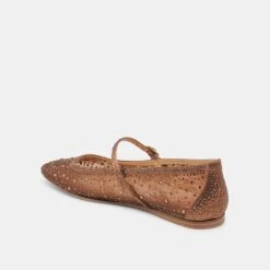 REYES CRYSTAL BALLET FLATS MID BROWN MESH(Reyes Crystal Ballet Flats Mid Brown Mesh) -Dolce Vita DOLCEVITA FLATS REYESCRYSTAL MIDBROWNMESH 09